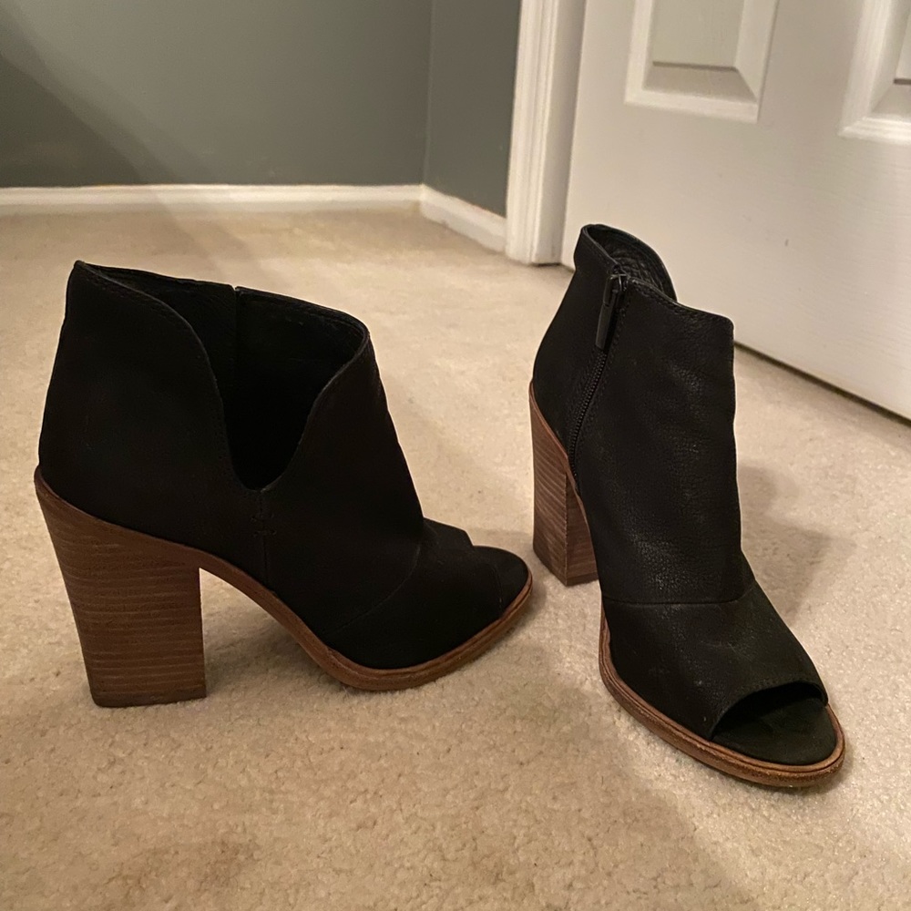 Vince Camuto open toe bootie